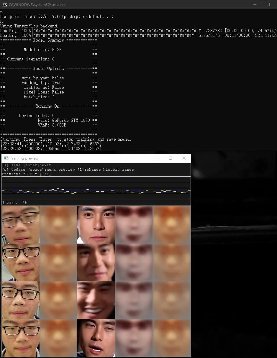 Training state with around 2.5 loss rate